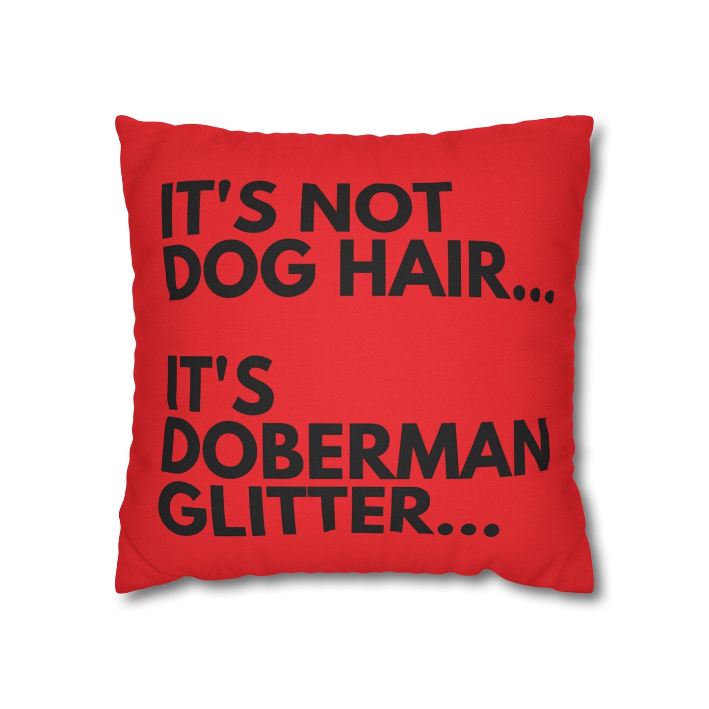 Glitter 6 Red Square Pillowcase