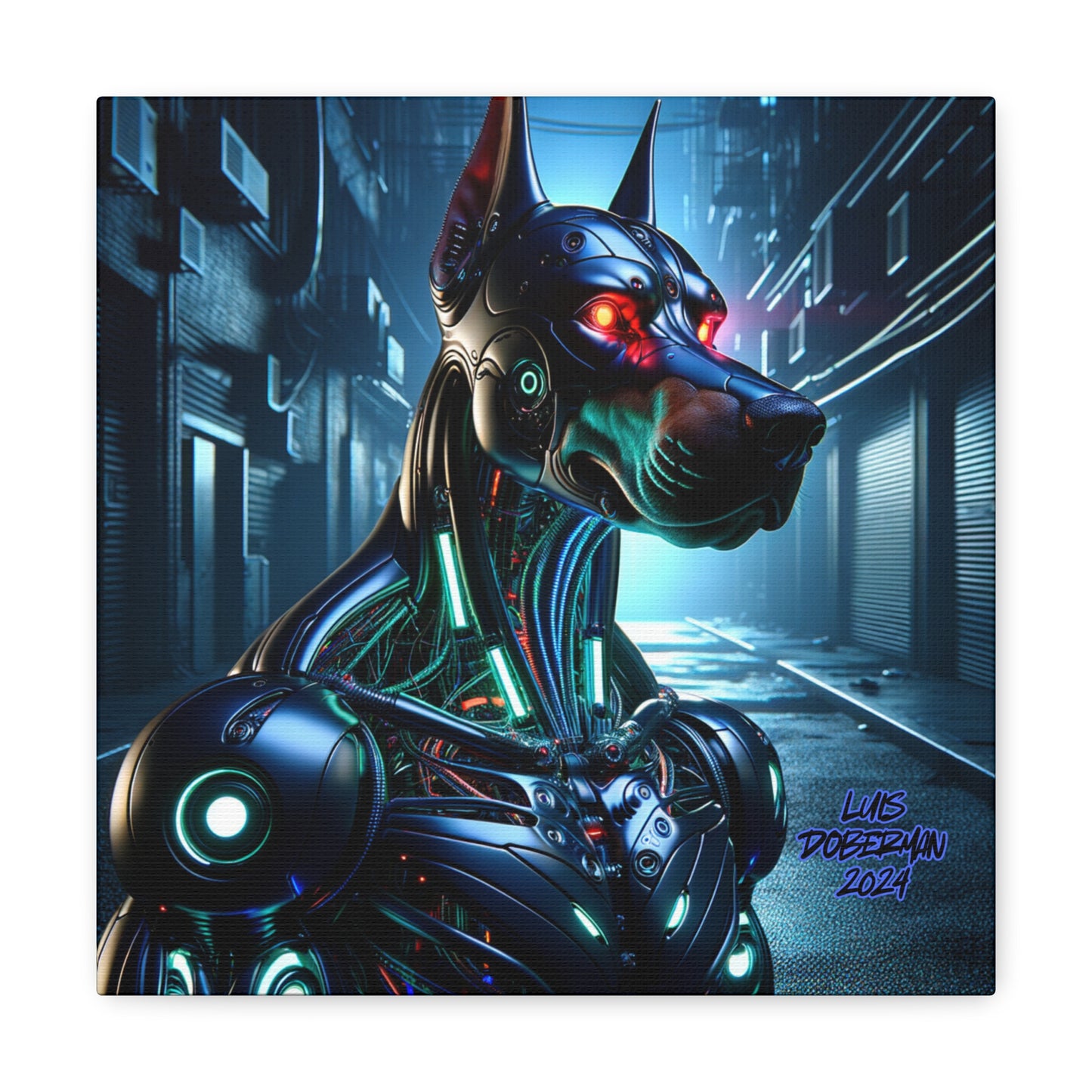 Luis Doberman 2024 Edition 017 Canvas Gallery Wraps