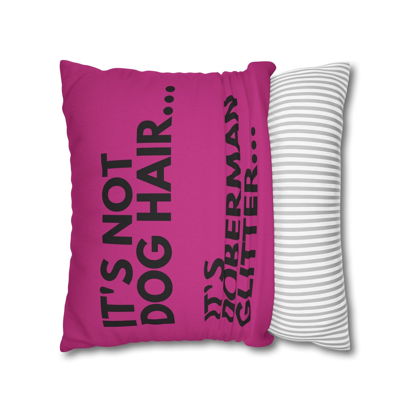 Glitter 2 Pink Square Pillowcase