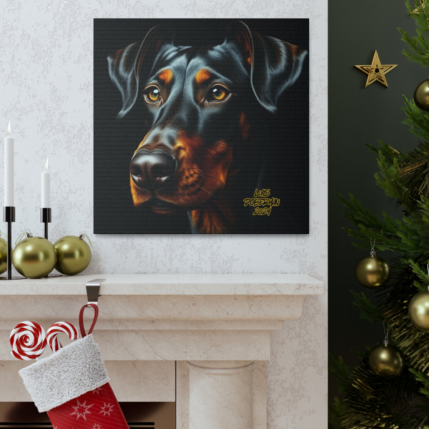 Luis Doberman 2024 Edition 014 Canvas Gallery Wraps