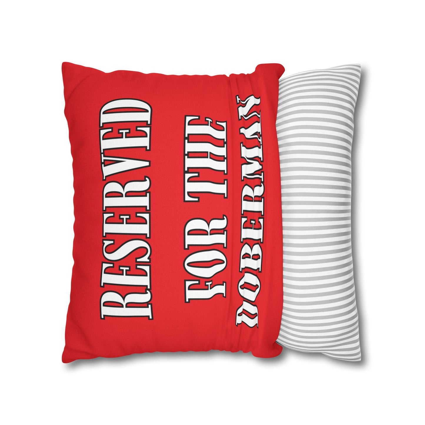 Reserved Red Square Pillow Covers