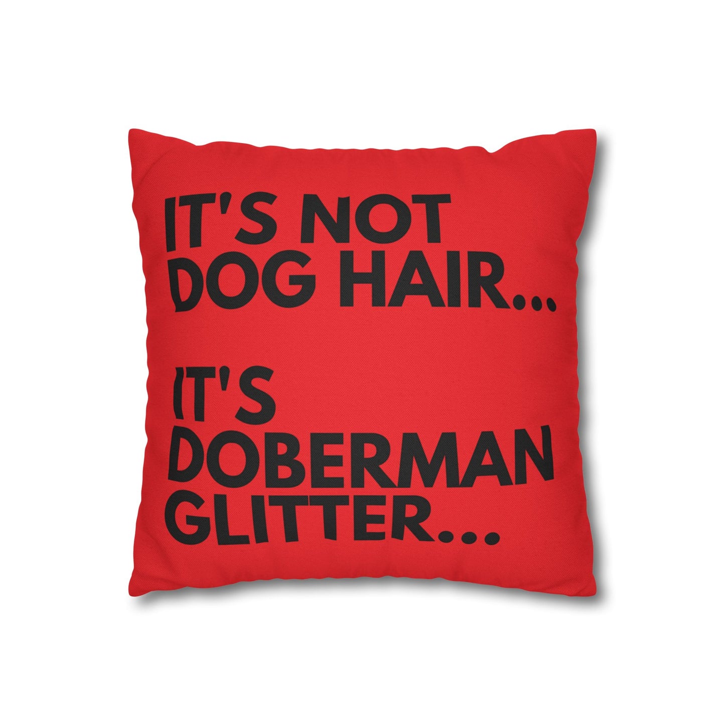 Glitter 6 Red Square Pillowcase