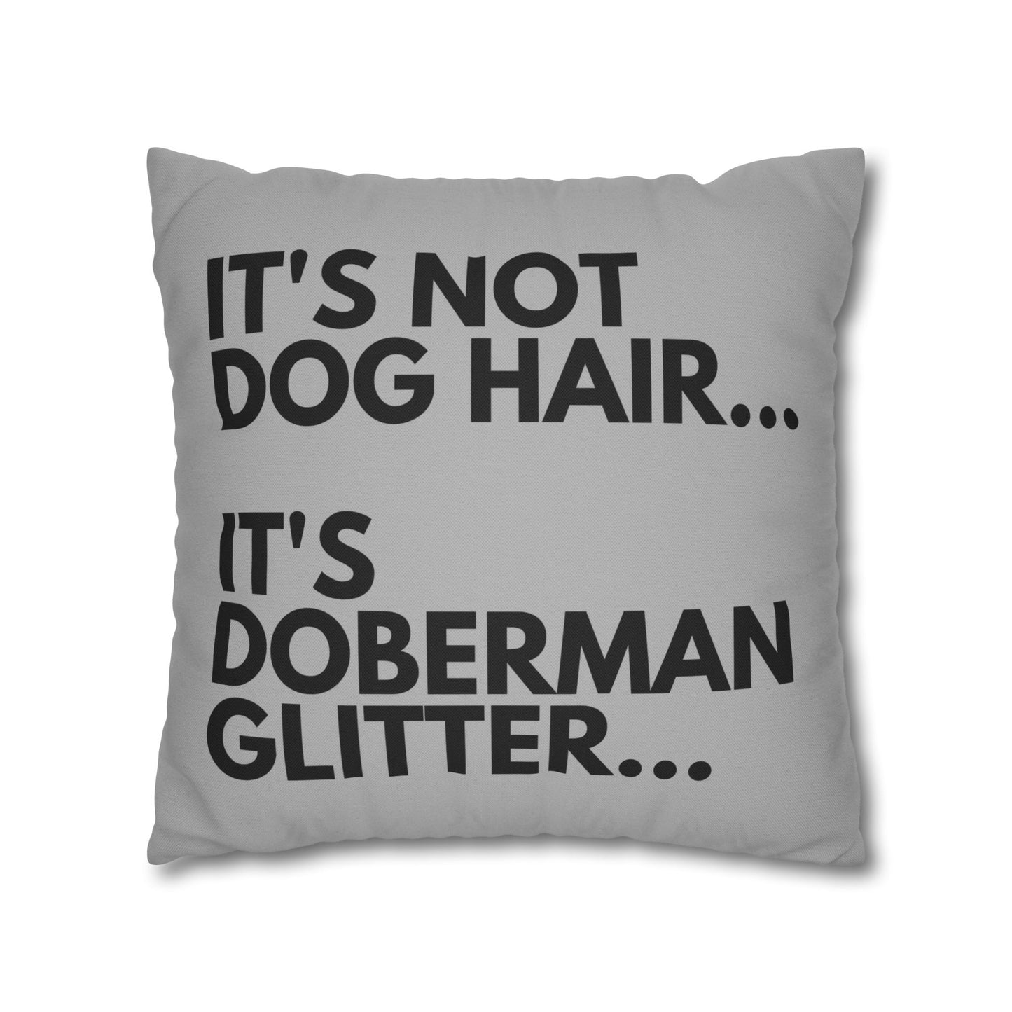 Glitter 5 Light Gray Square Pillowcase