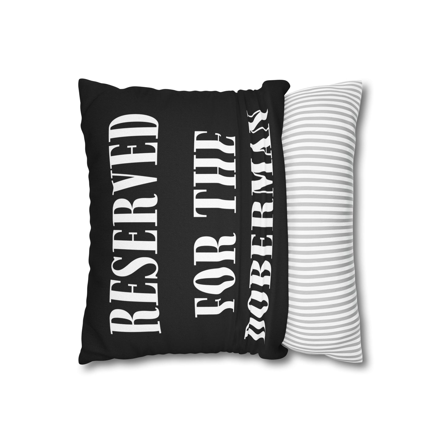 Reserved 1 Black Square Pillow Covers