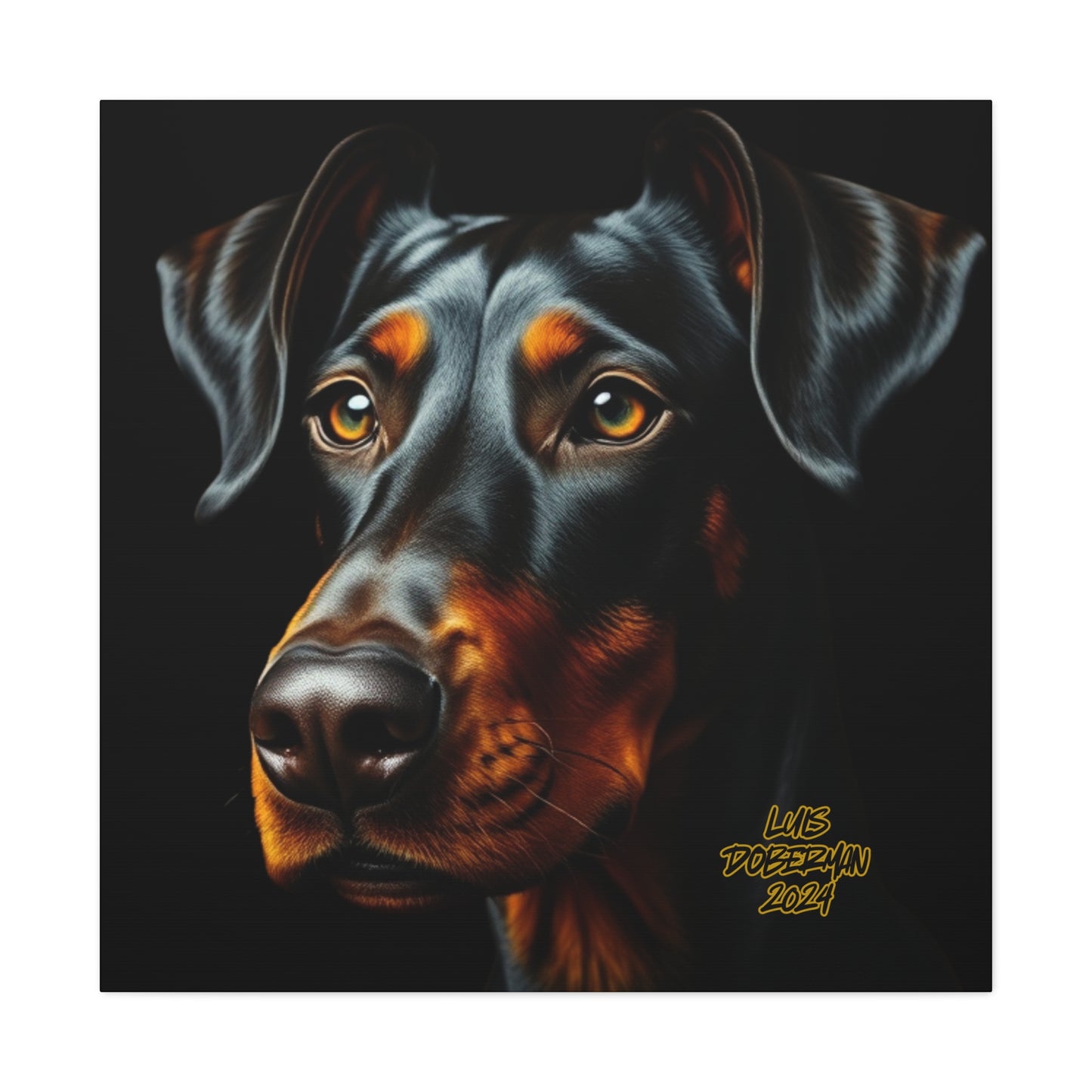 Luis Doberman 2024 Edition 014 Canvas Gallery Wraps