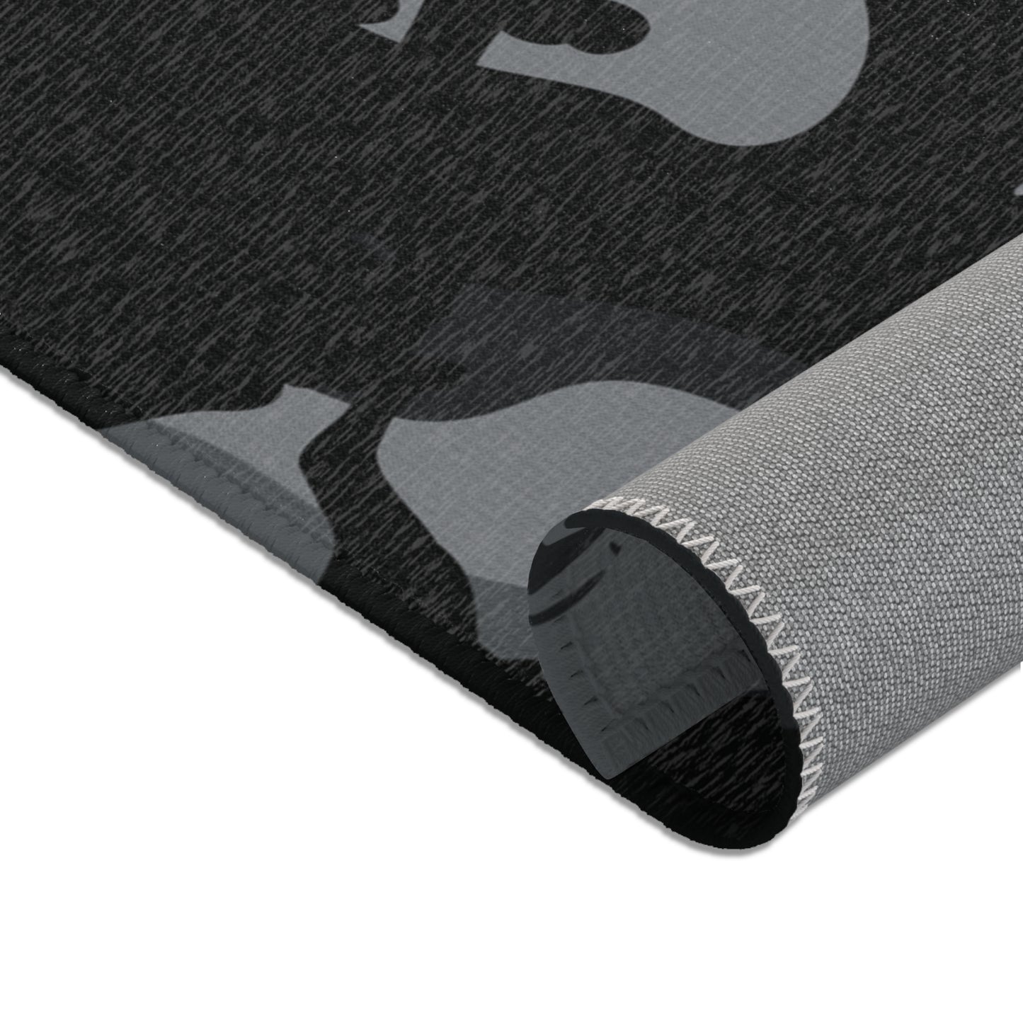 Doberman Gray Camo Pattern Area Rugs