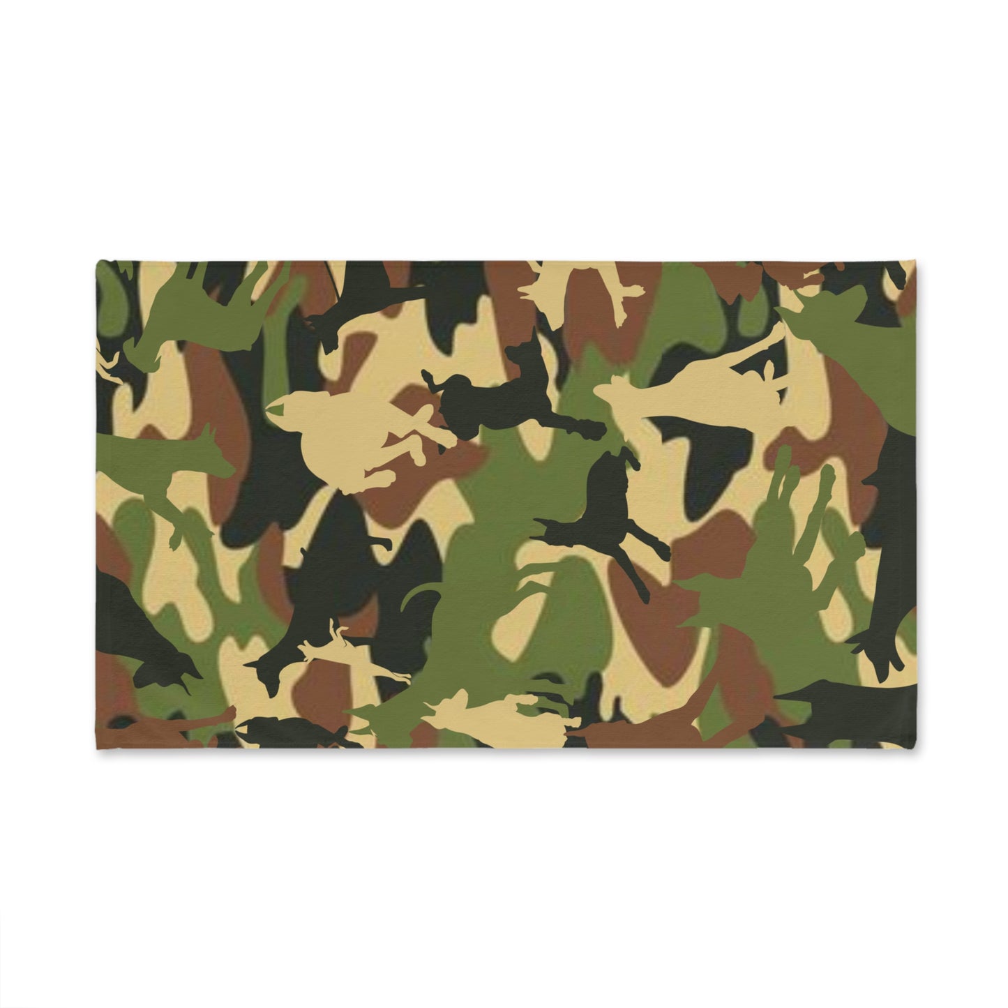 Doberman Brown Camo Pattern Snout Towel