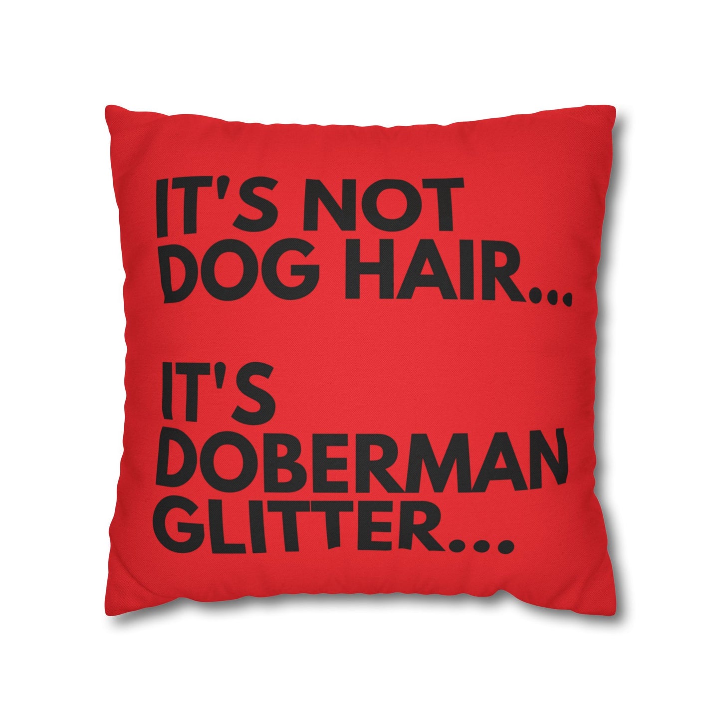 Glitter 6 Red Square Pillowcase