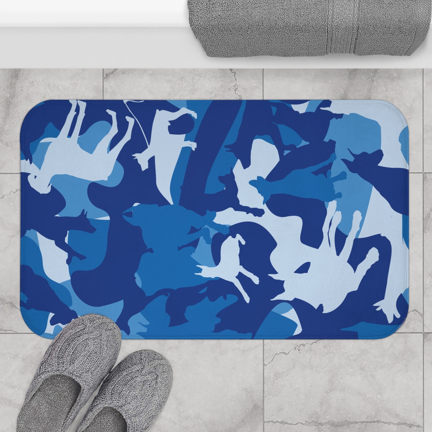 Food/Water Mat Dobie Blue Camo