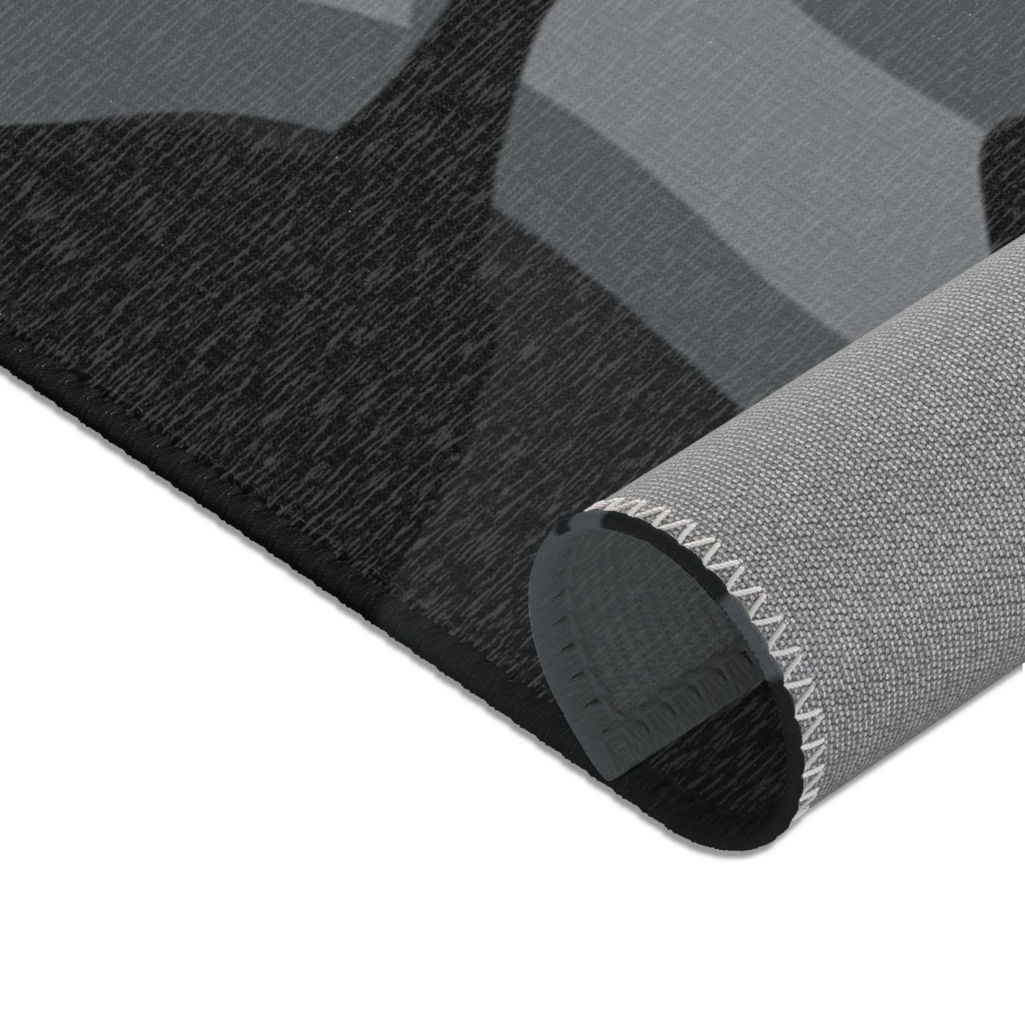 Doberman Gray Camo Pattern Area Rugs