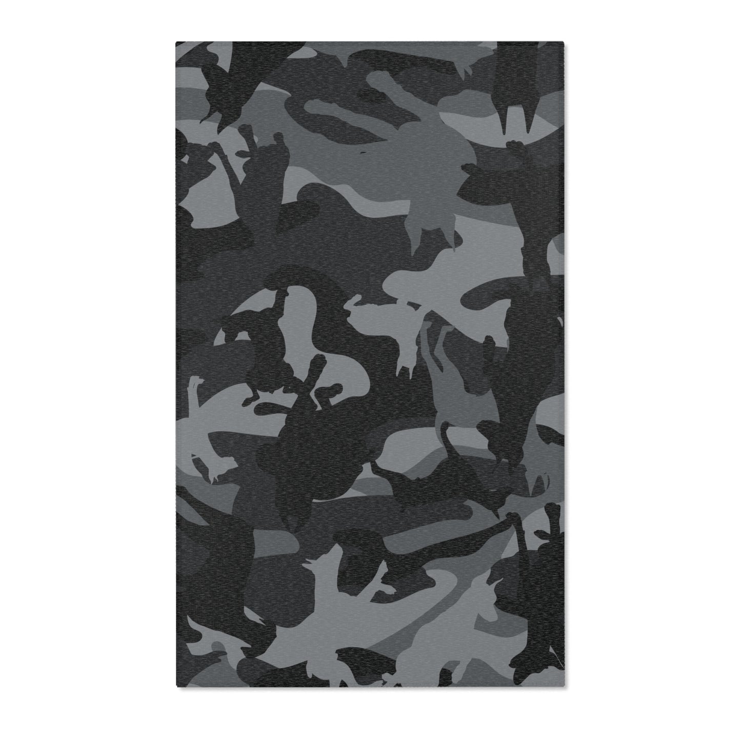 Doberman Gray Camo Pattern Area Rugs