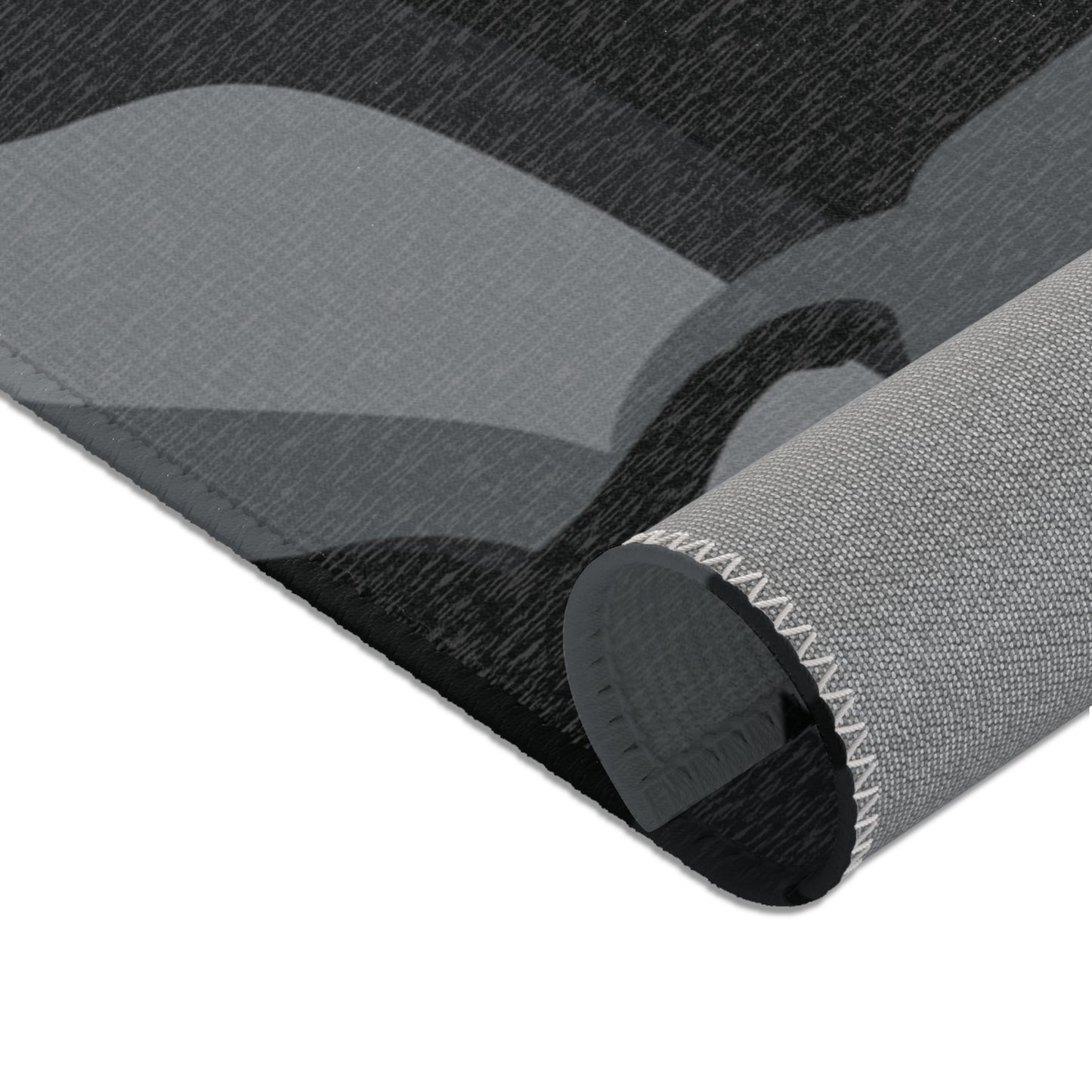 Doberman Gray Camo Pattern Area Rugs
