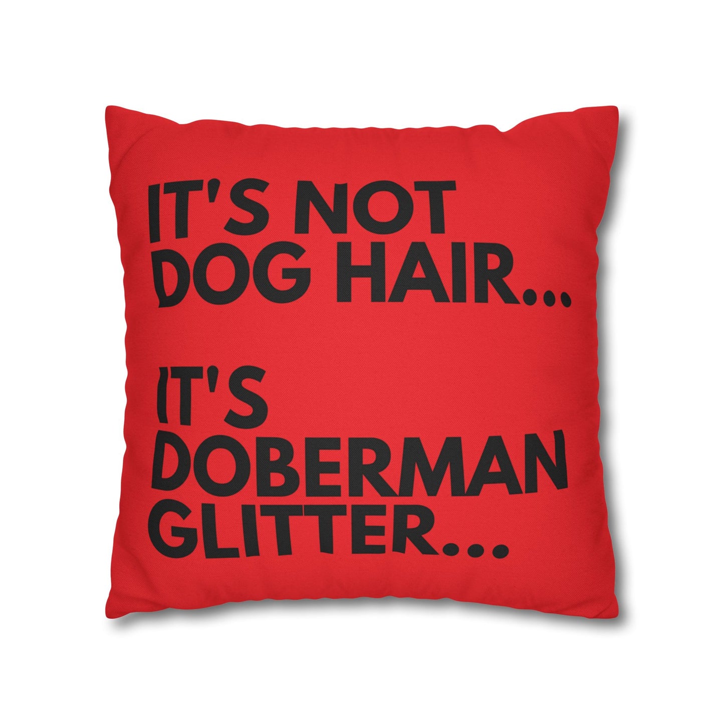 Glitter 6 Red Square Pillowcase