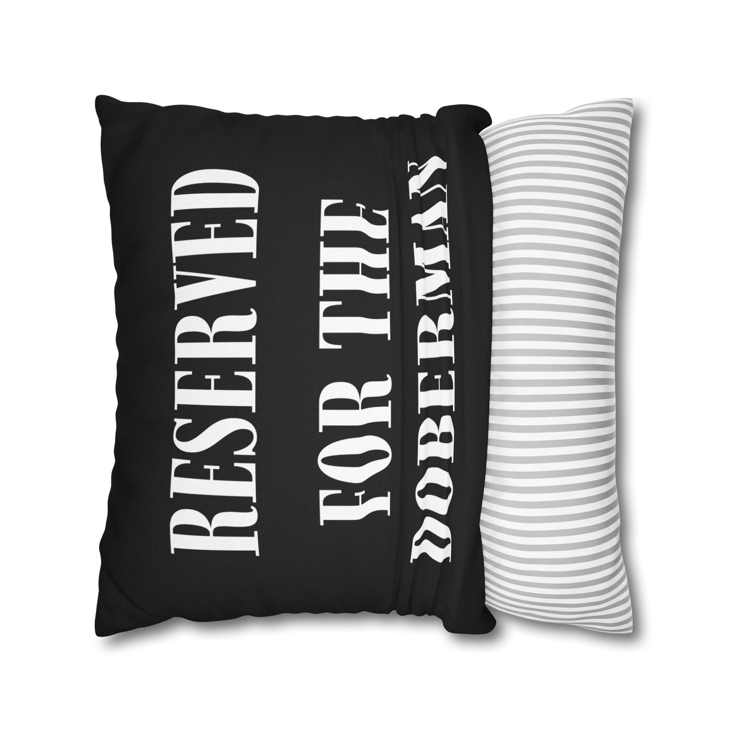Reserved 1 Black Square Pillow Covers