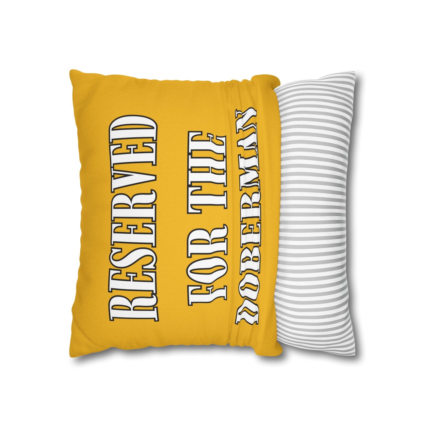 Reserved Yellow Square Pillow Covers