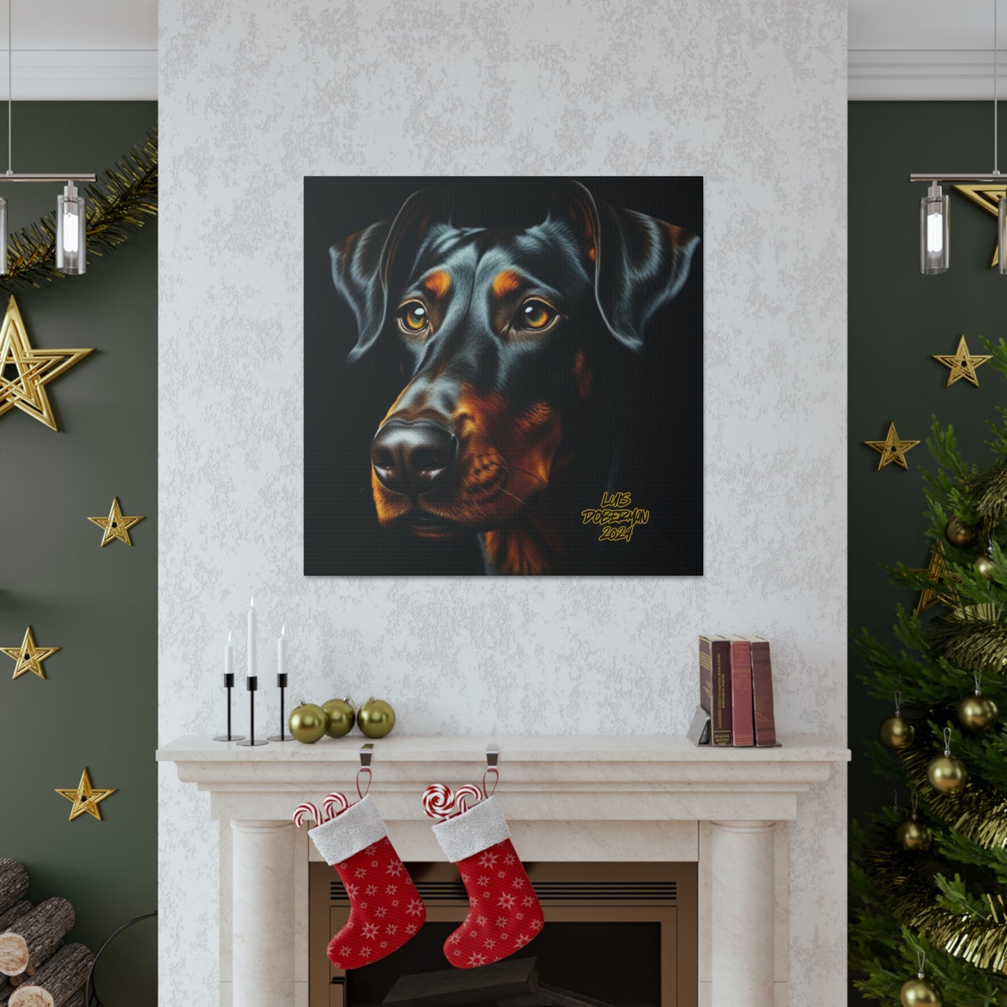 Luis Doberman 2024 Edition 014 Canvas Gallery Wraps
