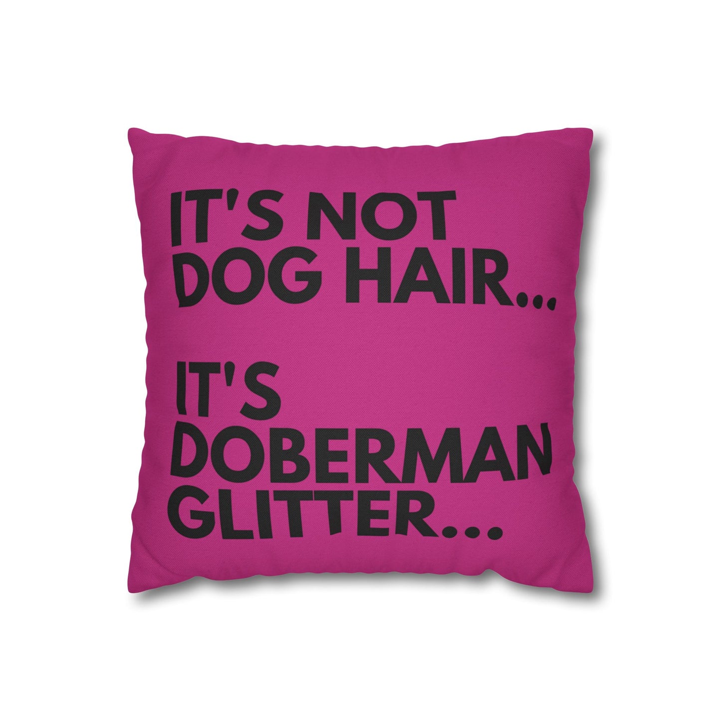 Glitter 2 Pink Square Pillowcase