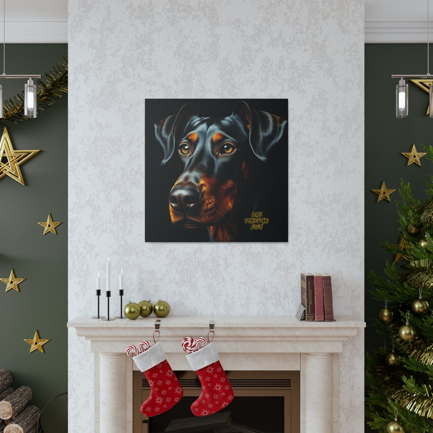 Luis Doberman 2024 Edition 014 Canvas Gallery Wraps