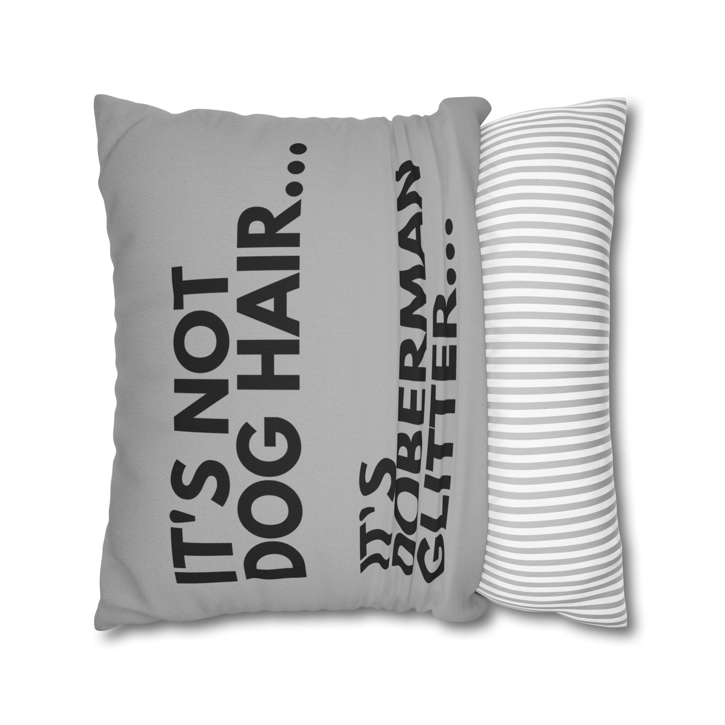 Glitter 5 Light Gray Square Pillowcase