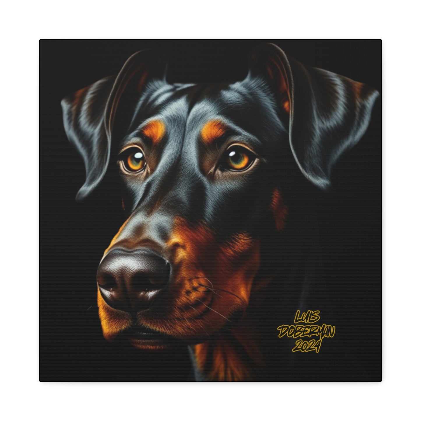 Luis Doberman 2024 Edition 014 Canvas Gallery Wraps