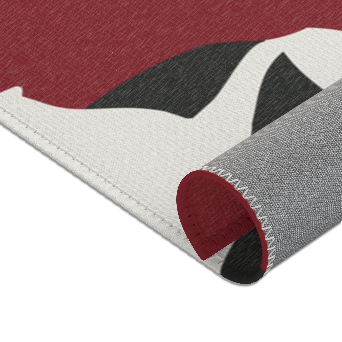 Doberman Red Camo Pattern Area Rugs