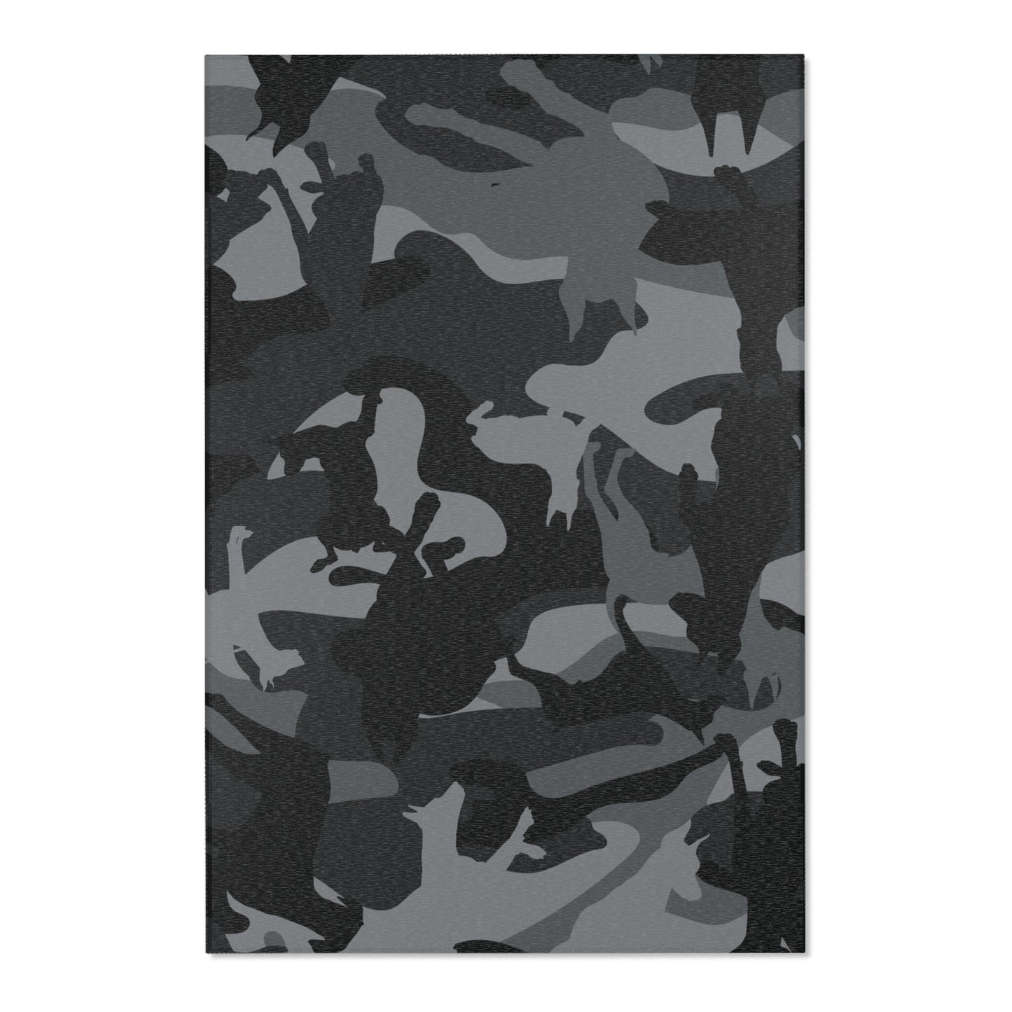 Doberman Gray Camo Pattern Area Rugs