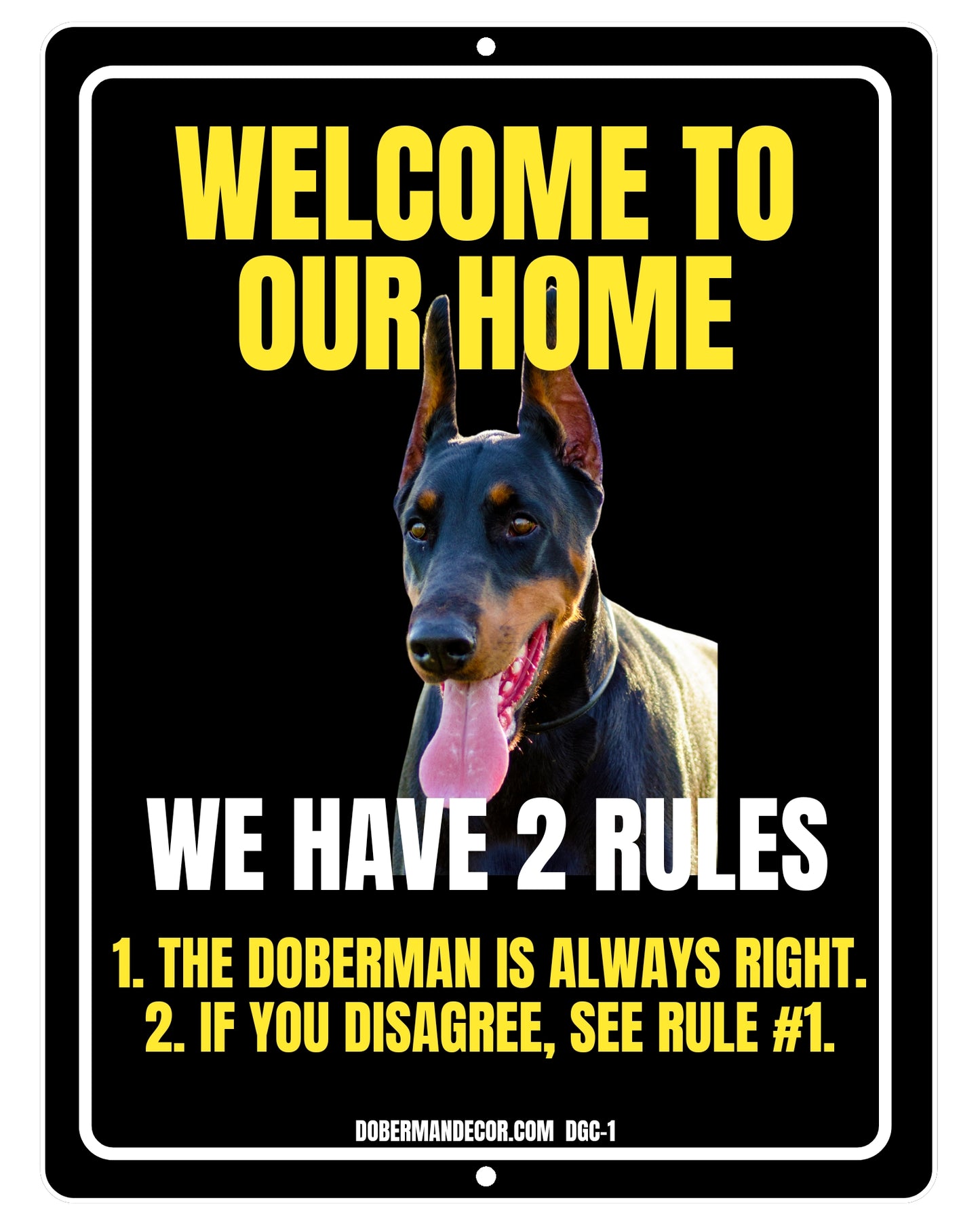 Doberman Custom Sign DGC1
