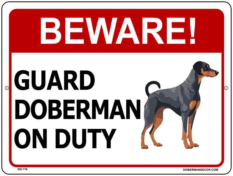 Doberman Sign DG116