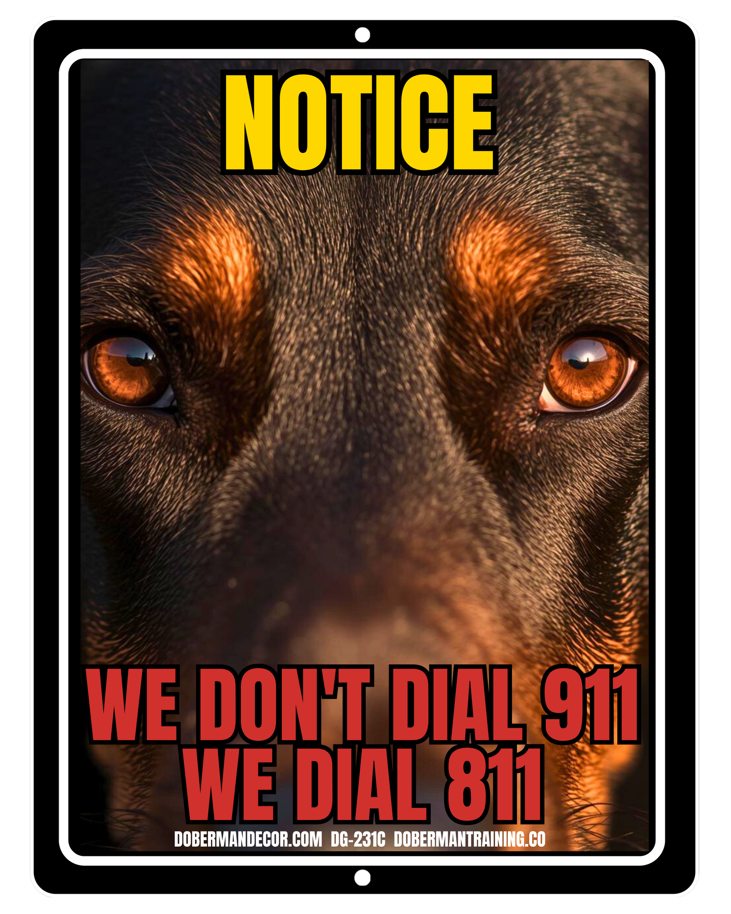 Doberman Sign DG231