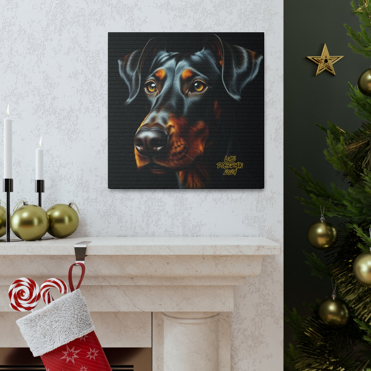 Luis Doberman 2024 Edition 014 Canvas Gallery Wraps