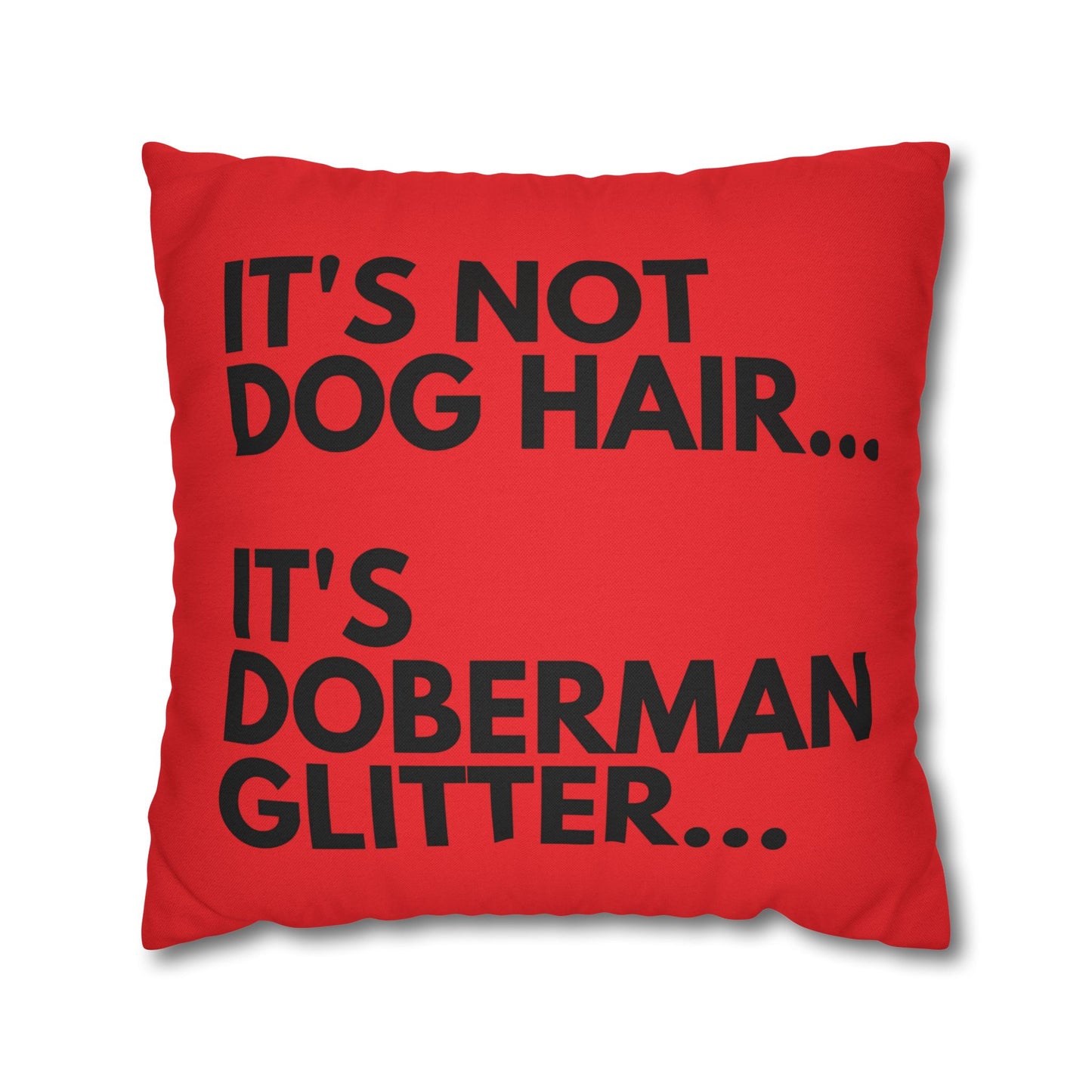 Glitter 6 Red Square Pillowcase