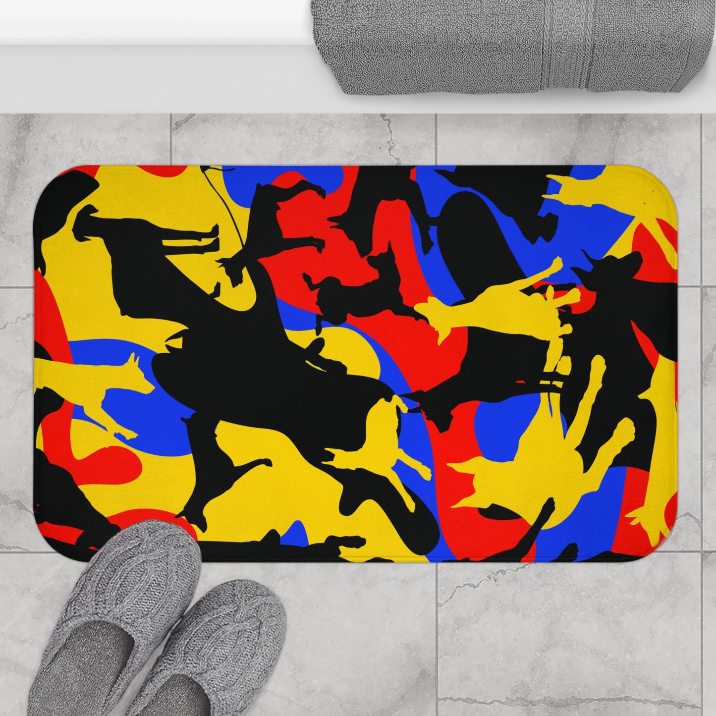 Food/Water Mat Dobie Yellow Camo