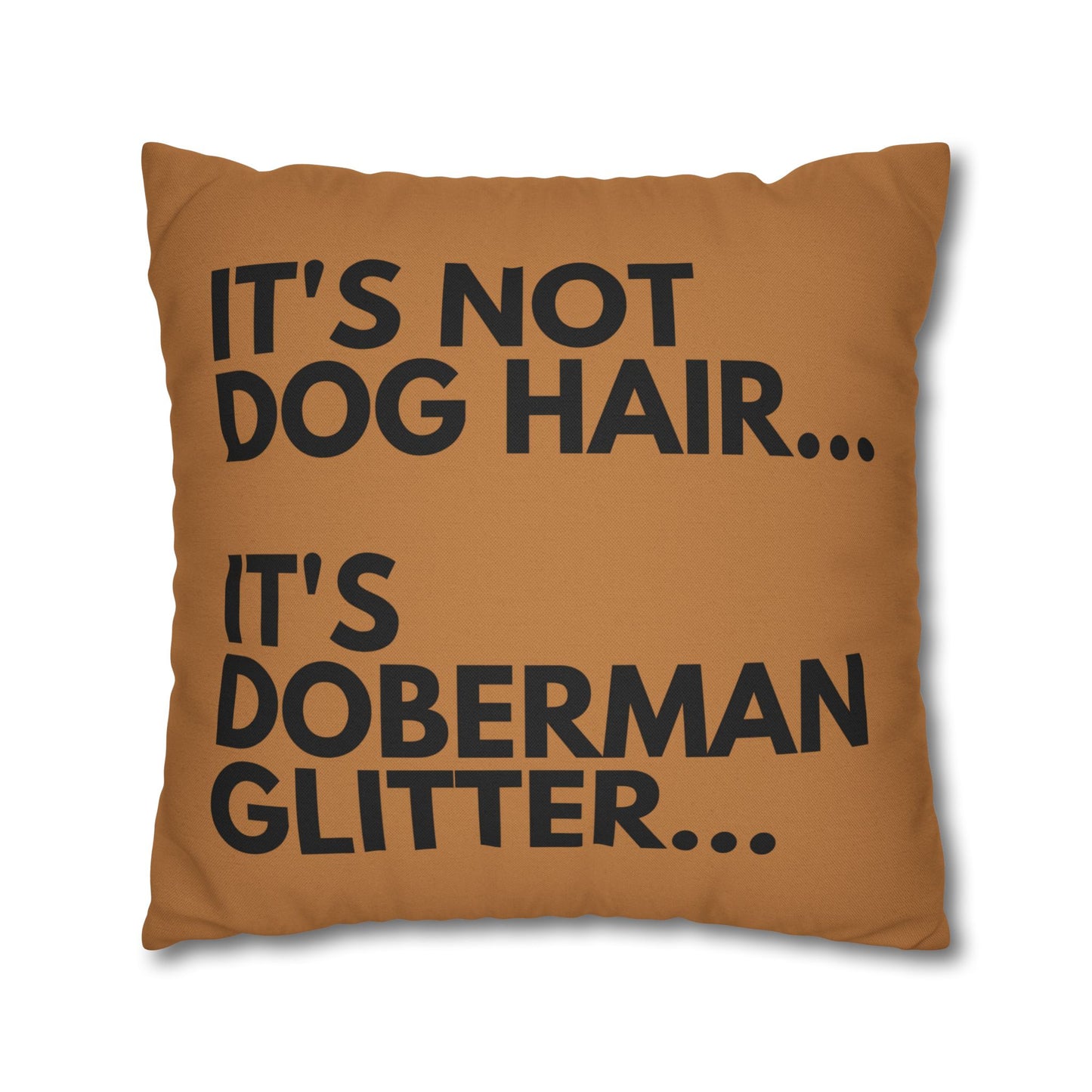 Glitter 2 Light Brown Square Pillowcase