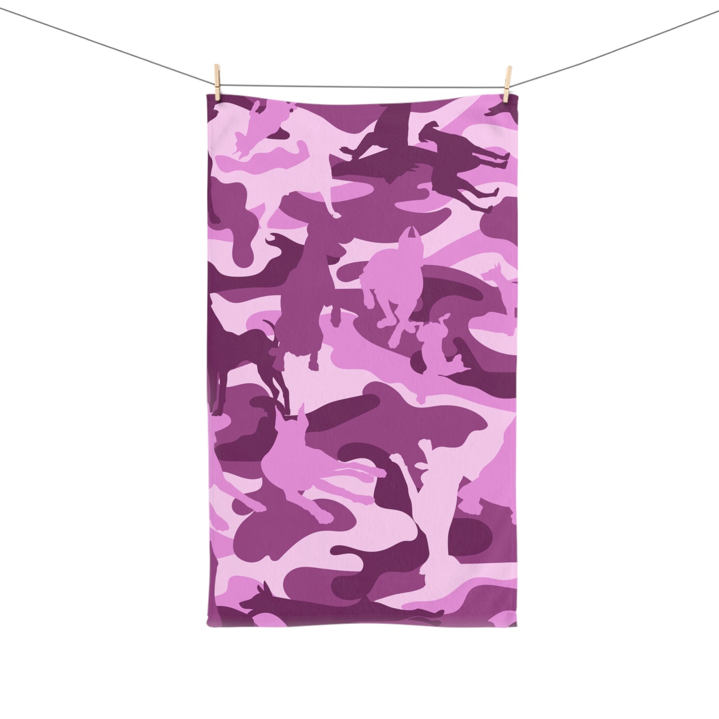 Doberman Pink Camo Pattern Snout Towel