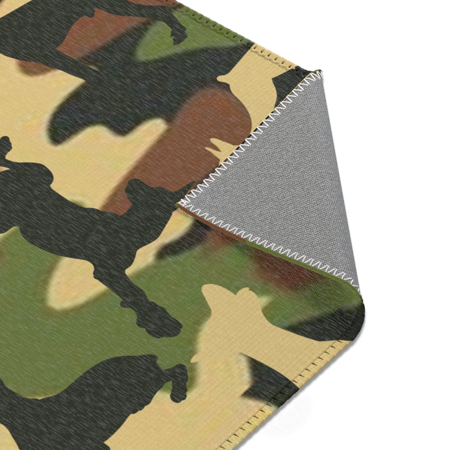 Dobie Brown Camo Pattern Area Rugs