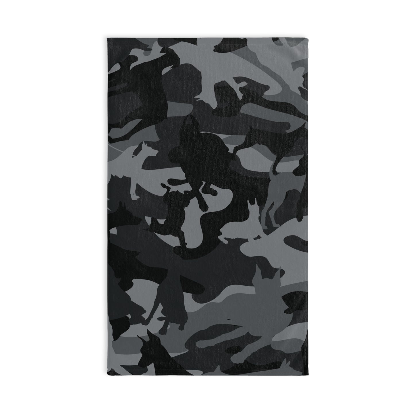 Doberman Gray Camo Pattern Snout Towel