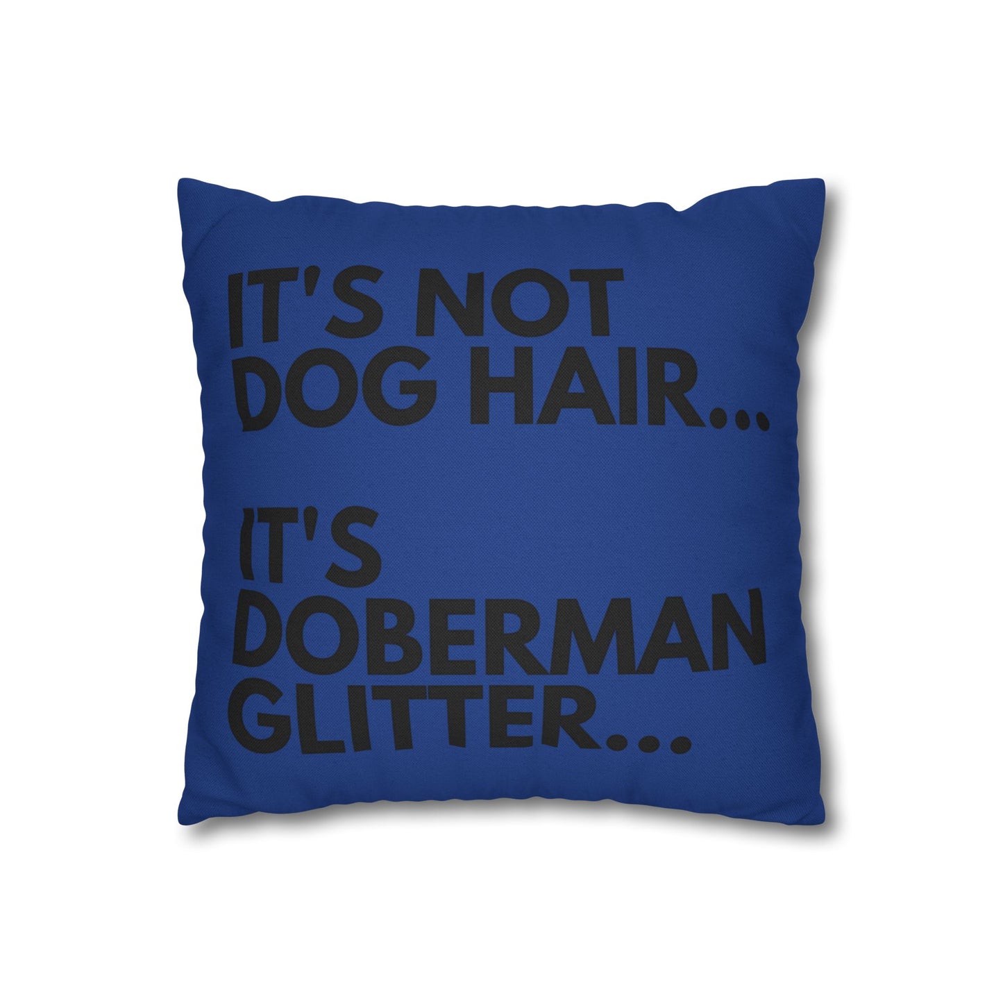 Glitter 2 Dark Blue Square Pillowcase
