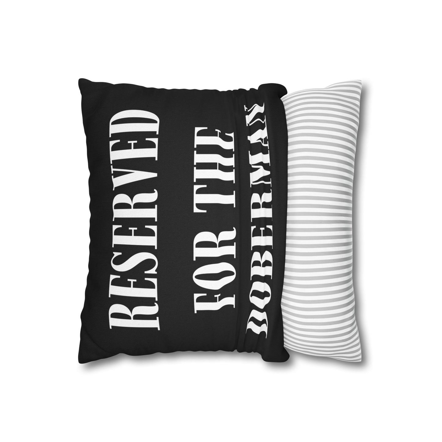 Reserved 1 Black Square Pillow Covers
