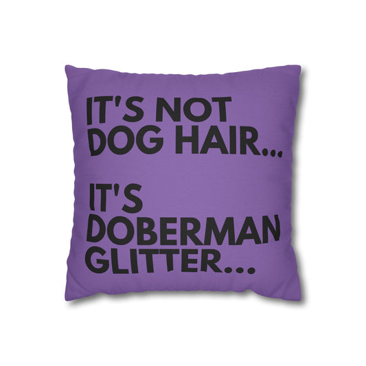 Glitter 2 Light Purple Square Pillowcase