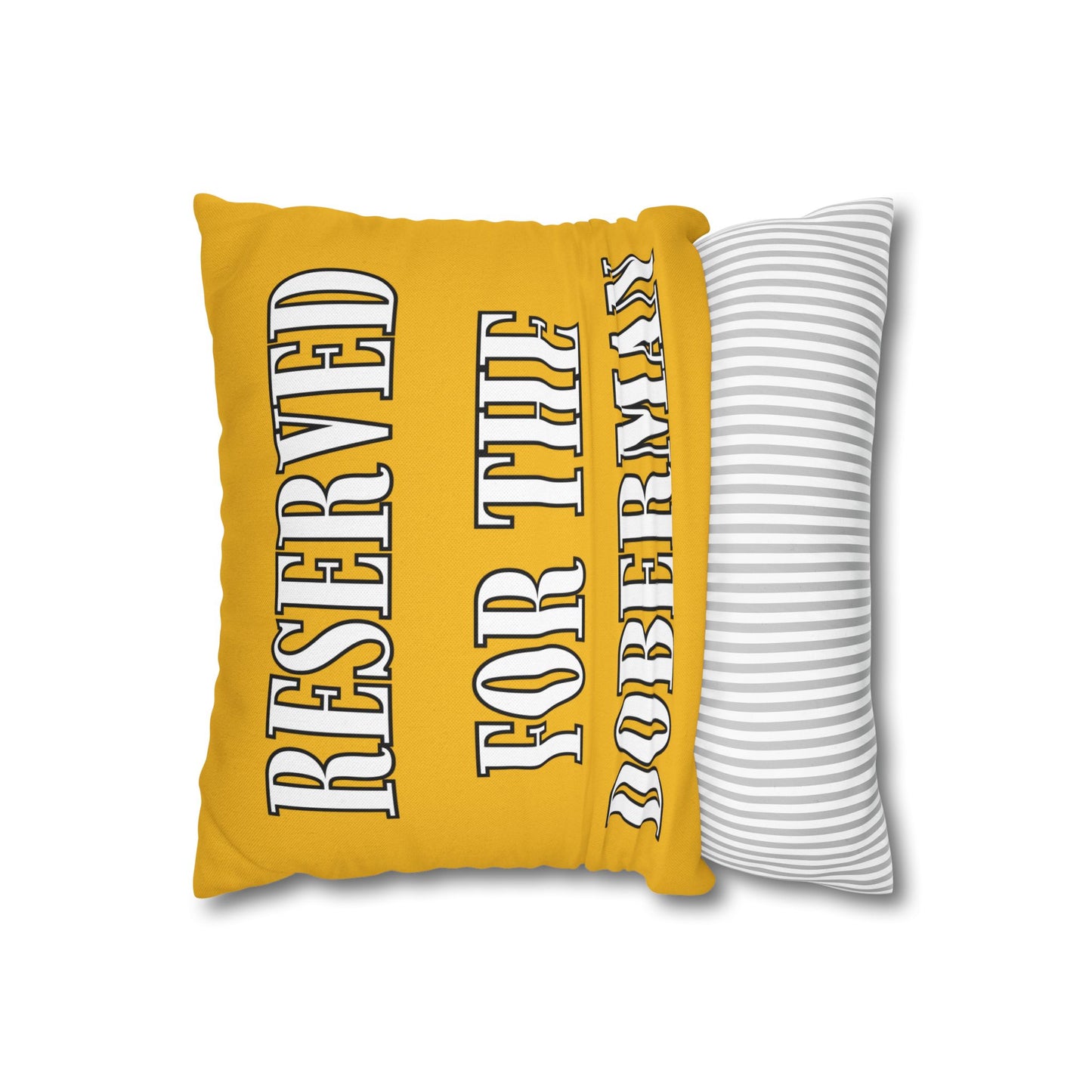 Reserved Yellow Square Pillow Covers
