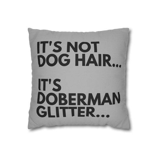 Glitter 5 Light Gray Square Pillowcase