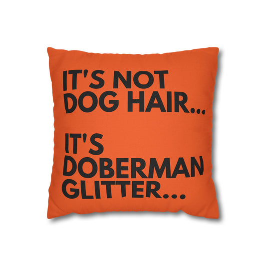 Glitter 4 Orange Square Pillowcase