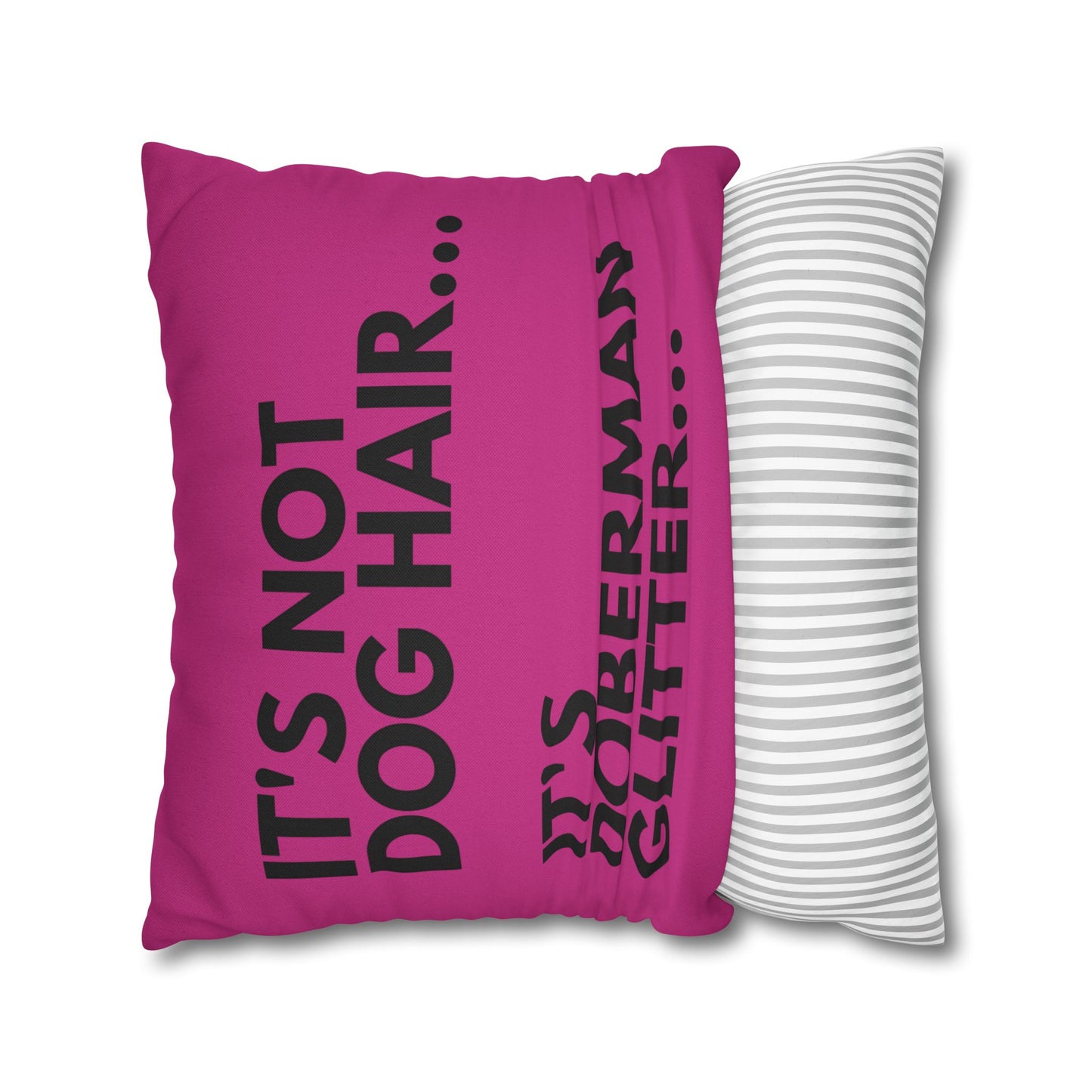 Glitter 2 Pink Square Pillowcase