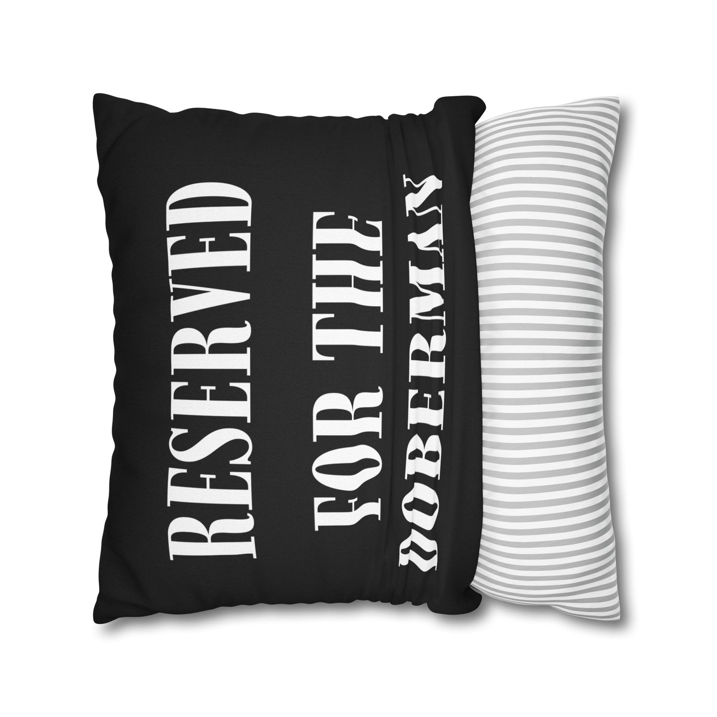 Reserved 1 Black Square Pillow Covers