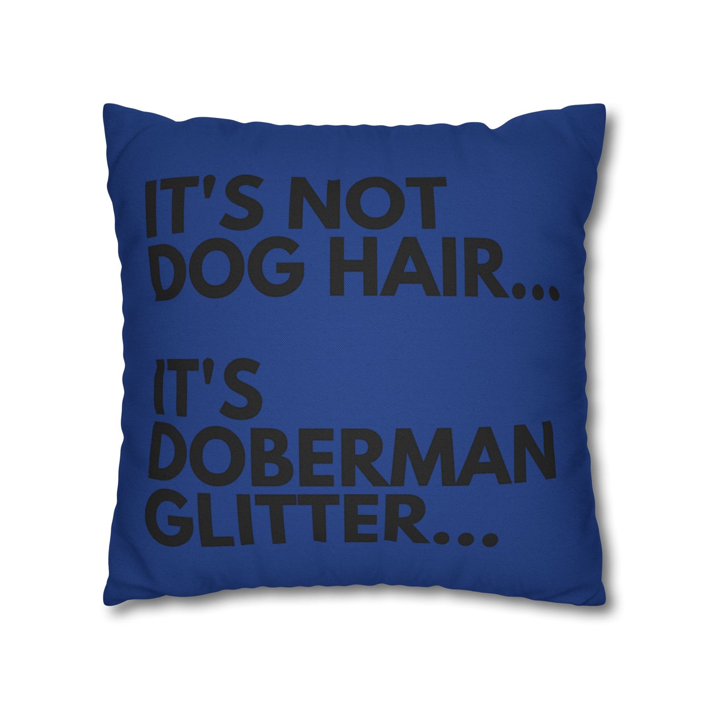 Glitter 2 Dark Blue Square Pillowcase