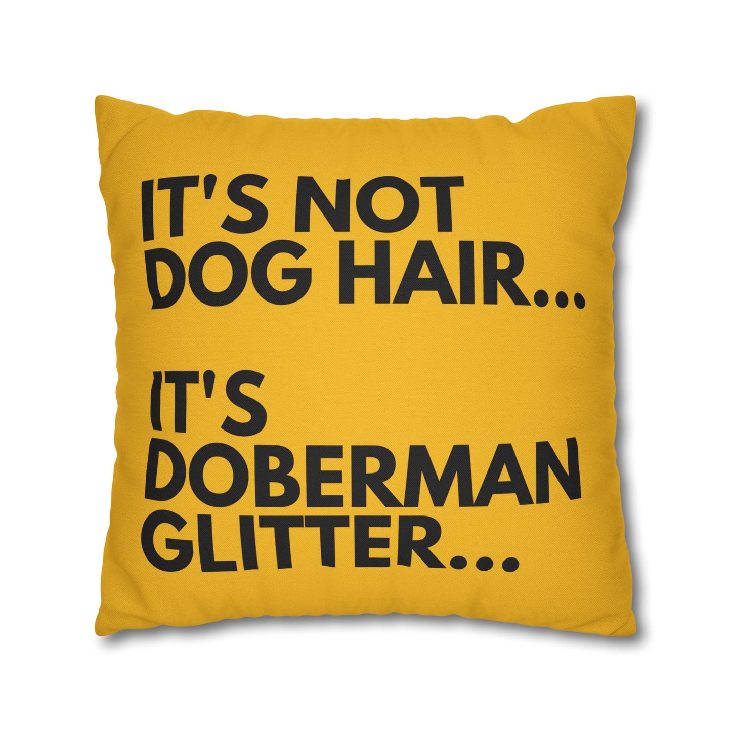 Glitter 2 Yellow Square Pillowcase