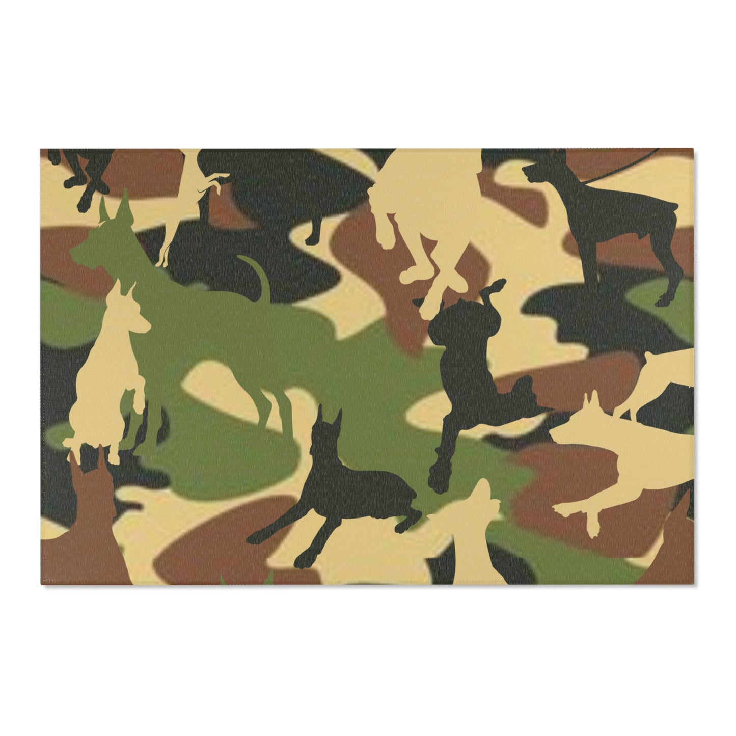 Dobie Brown Camo Pattern Area Rugs