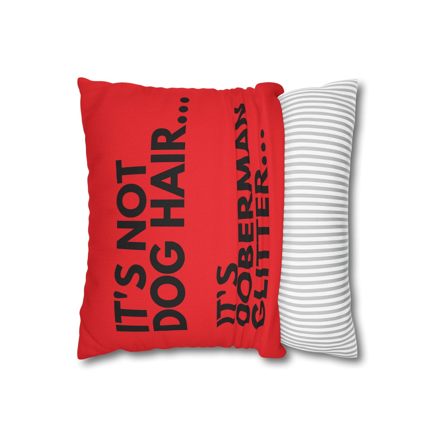 Glitter 6 Red Square Pillowcase