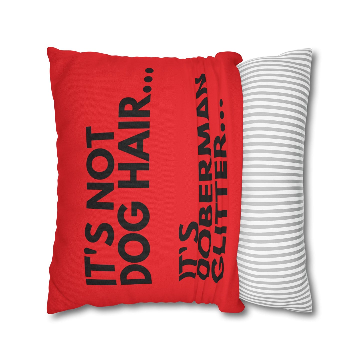 Glitter 6 Red Square Pillowcase