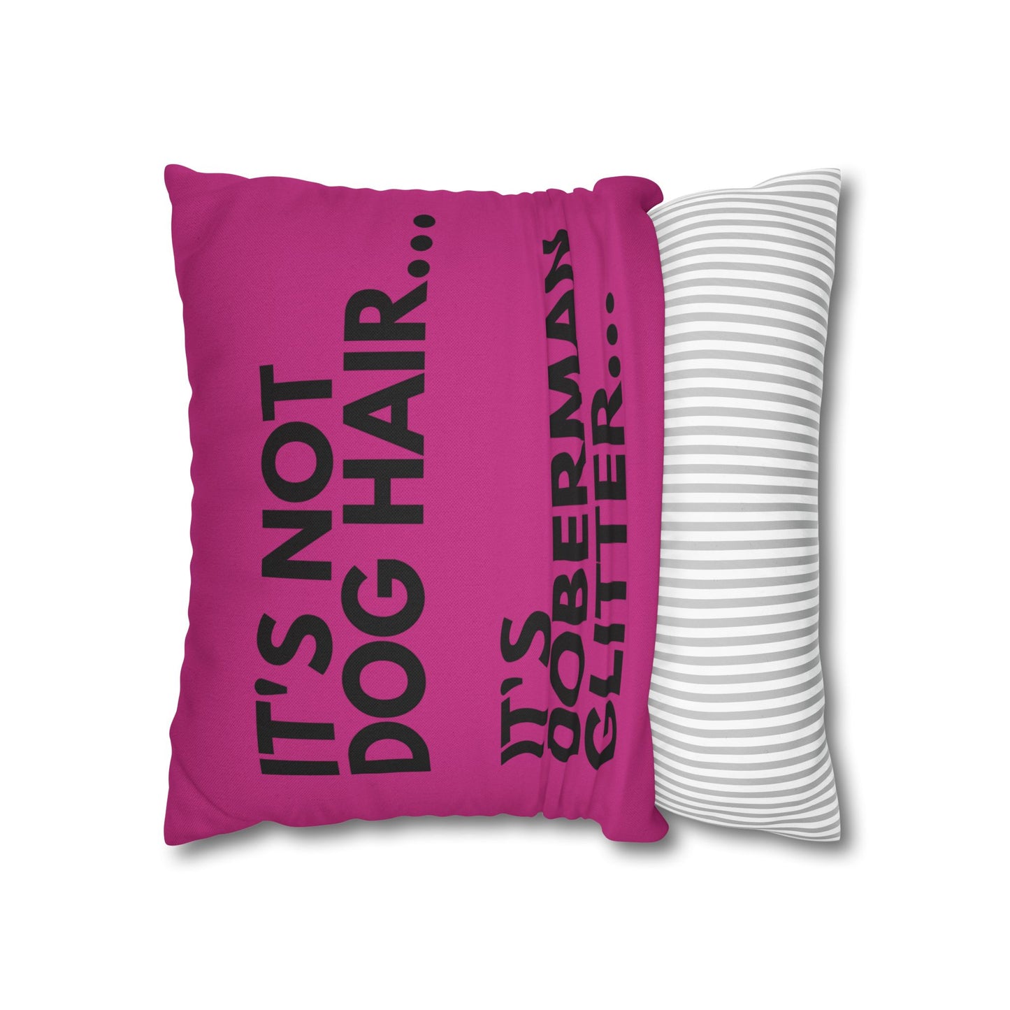 Glitter 2 Pink Square Pillowcase